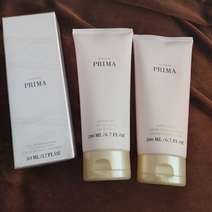 Prima Parfum, shower gel & body lotion set